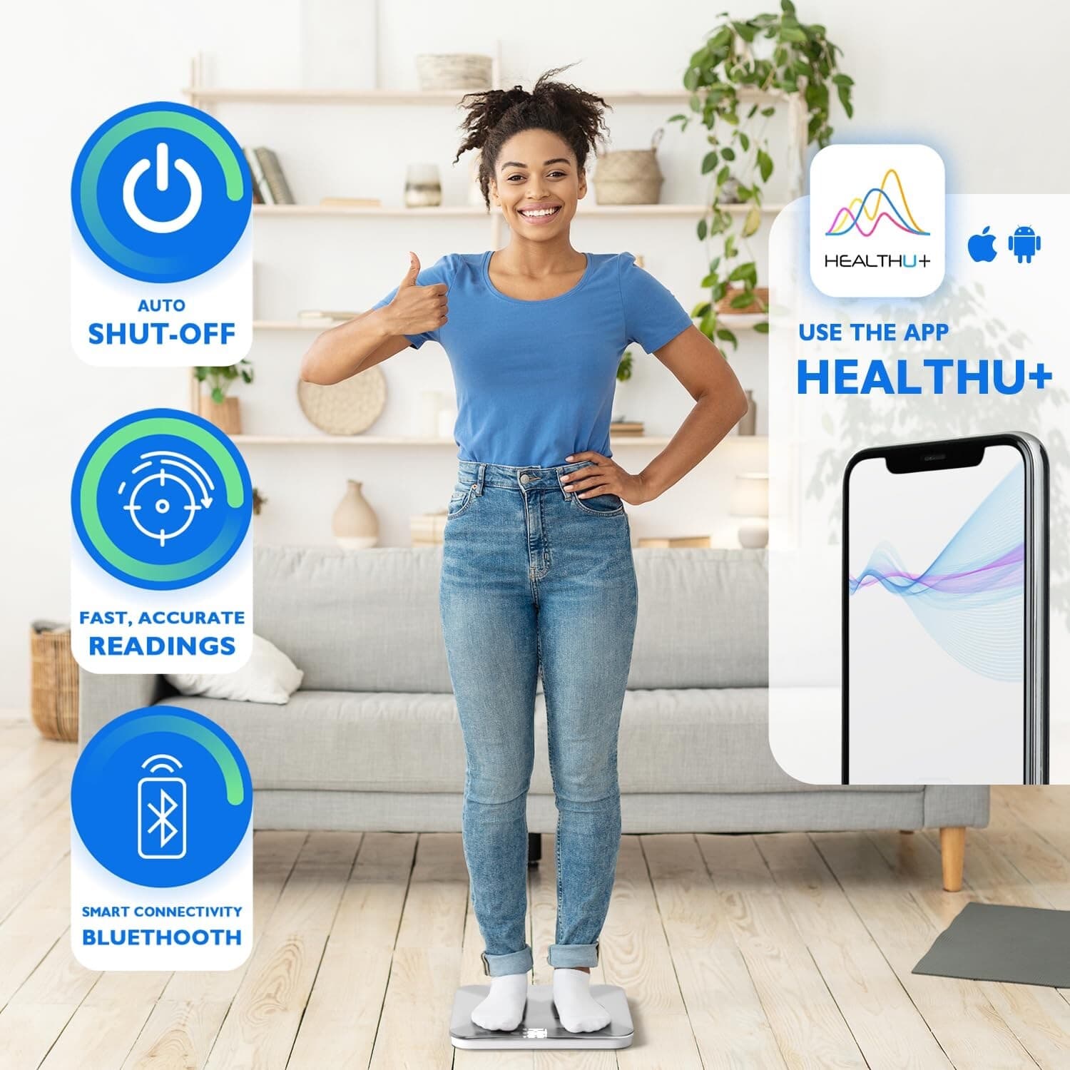 T Electronics Digital Scale for Body Weight with Accurate Measurement, Heavy-Dut 3