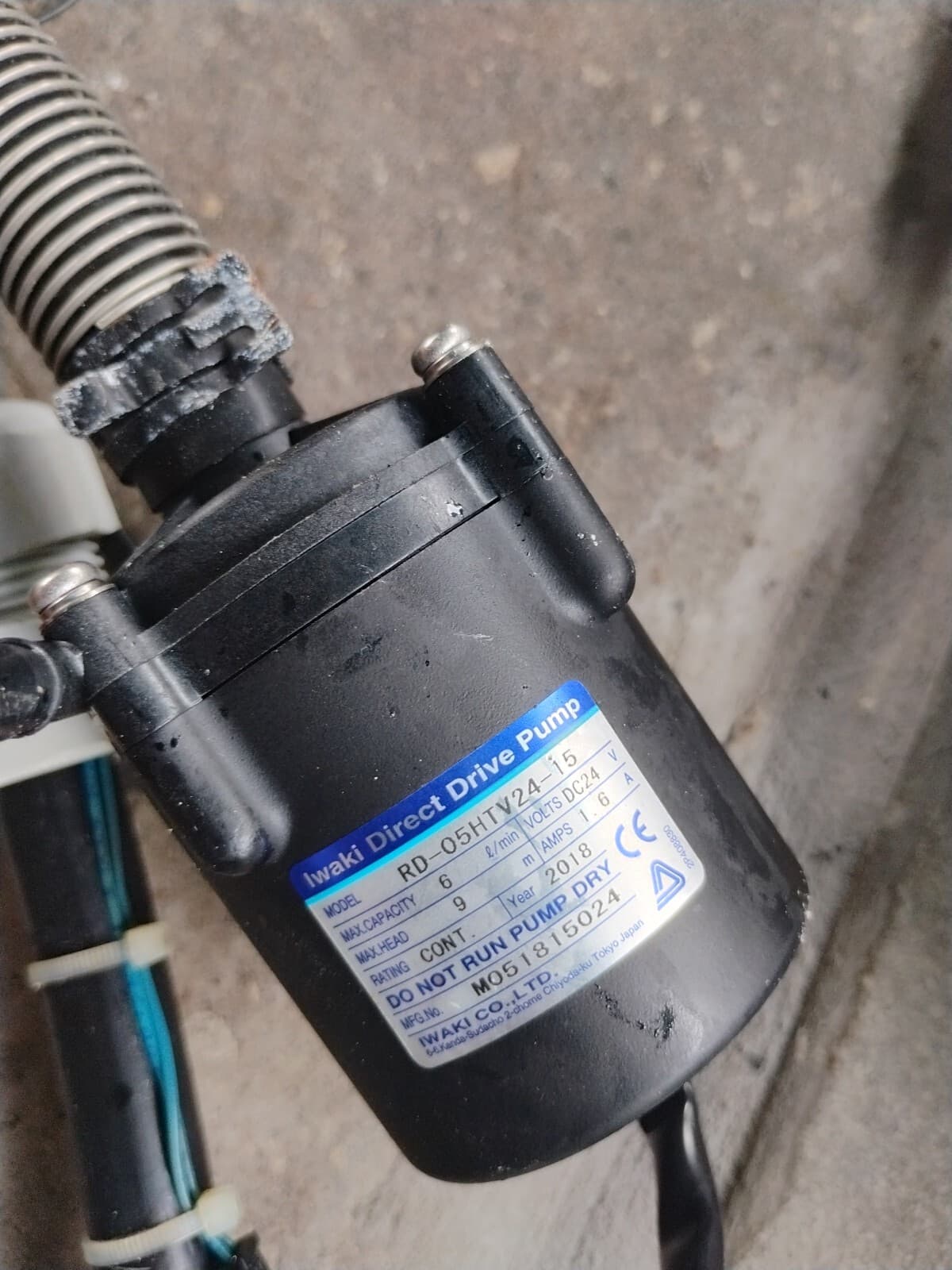 Iwaki Direct Drive Pump Model RD 05hcv24-12 With Extra Hose And More 3