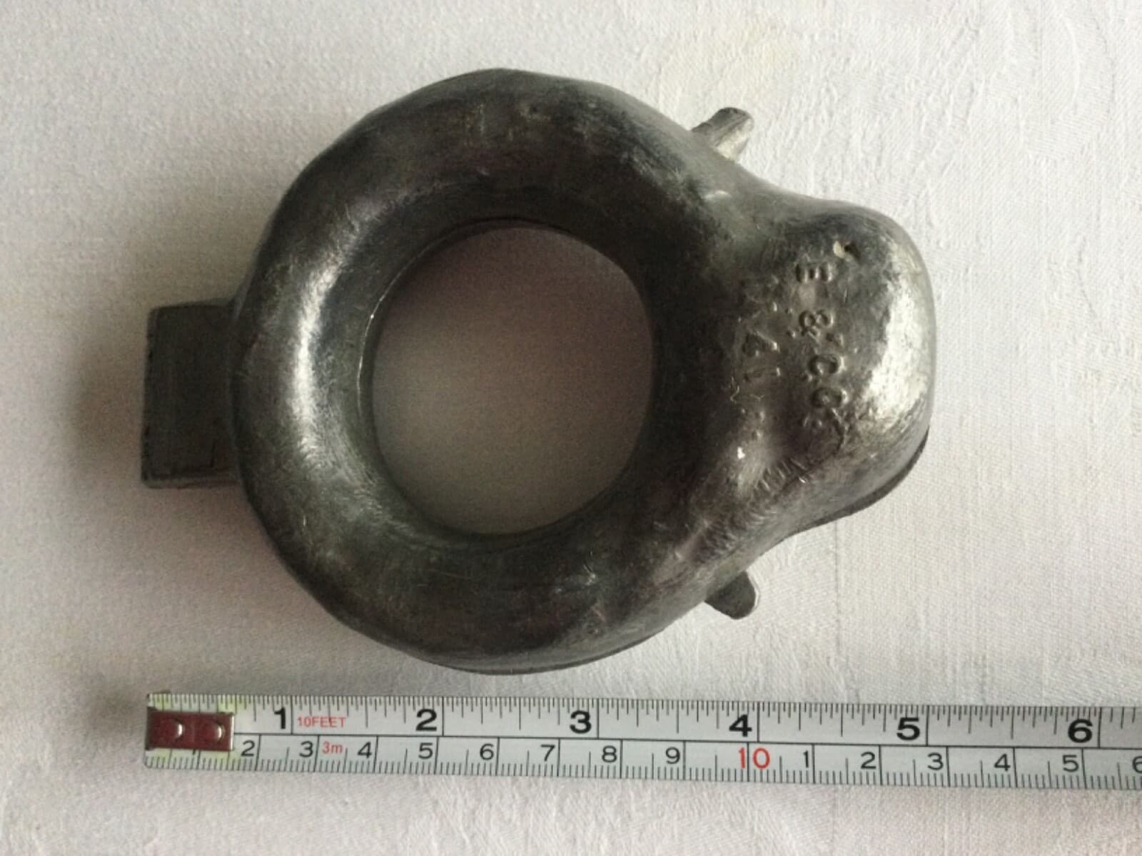 Antique E & Co NY Wreath #1441 heavy Pewter CHOCOLATE / ICE CREAM MOLD DsVa 5