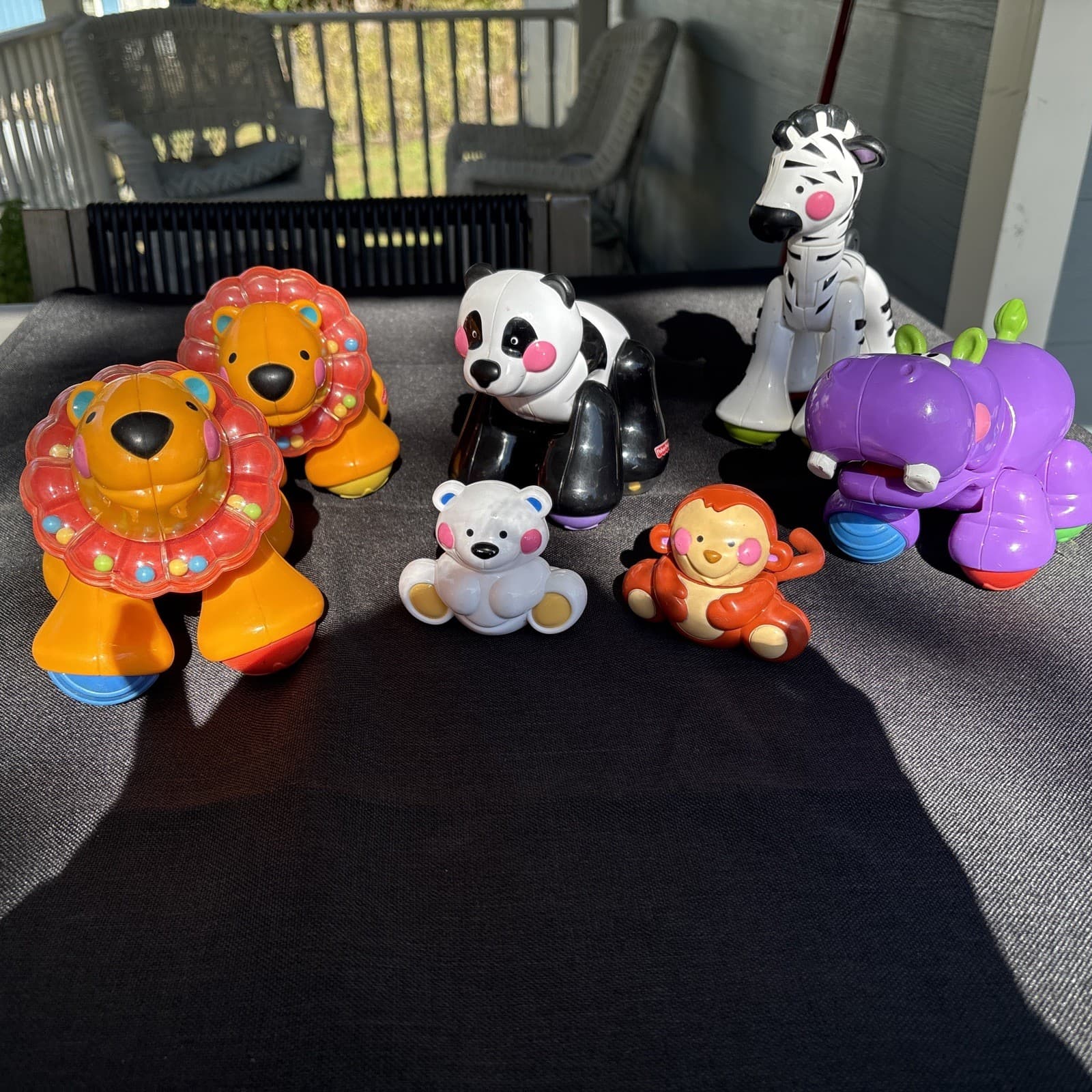 Fisher Price Amazing Animals Lot Of 7 Click/Clack Sound