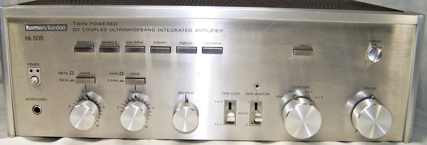 Harmon Kardon HK 505 DC Coupled Ultrawideband Integrated Amplifier NO AUDIO 2