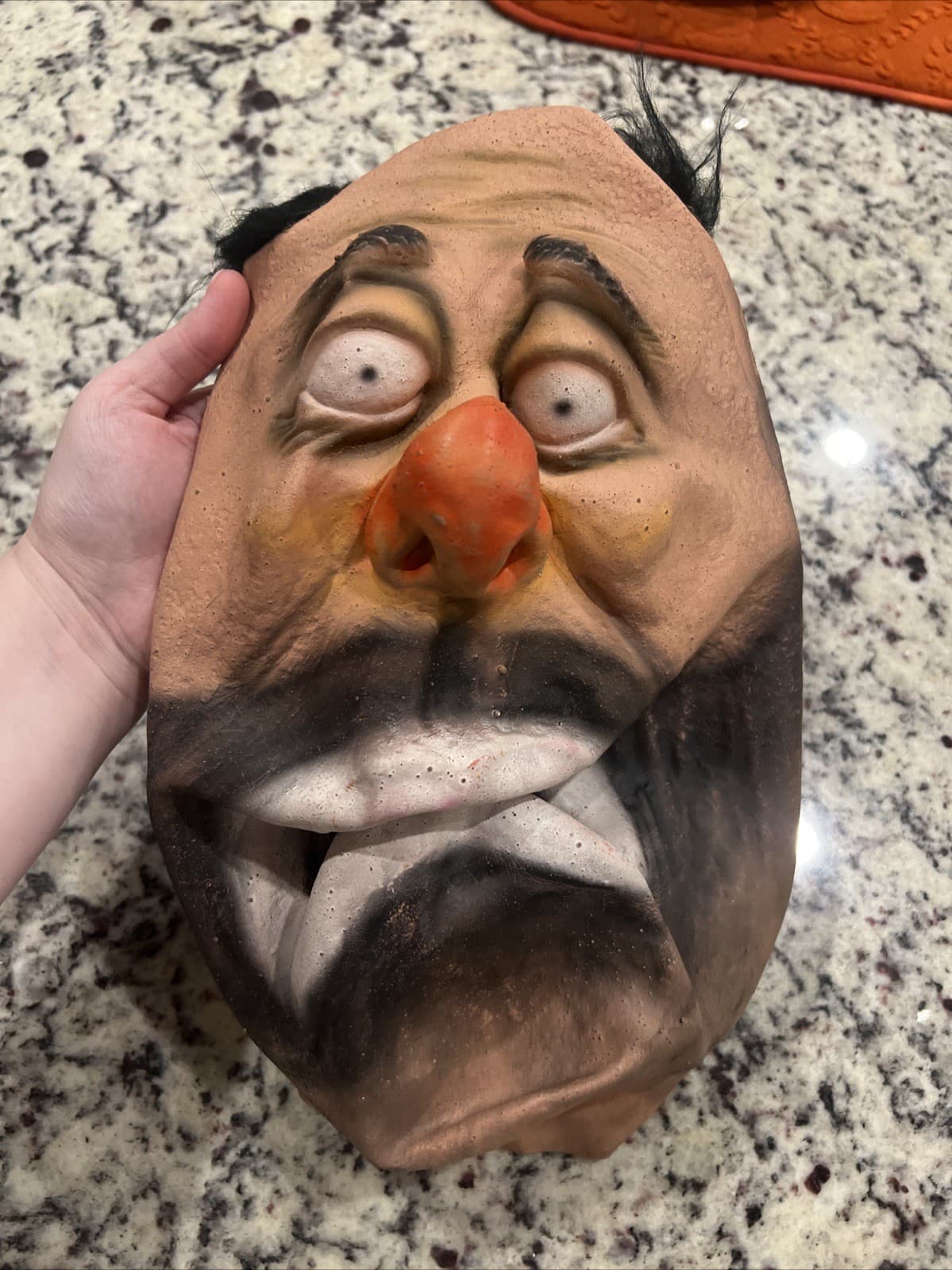 1982 Savage Eye Halloween Hobo Clown Emmett Kelly Mask 4