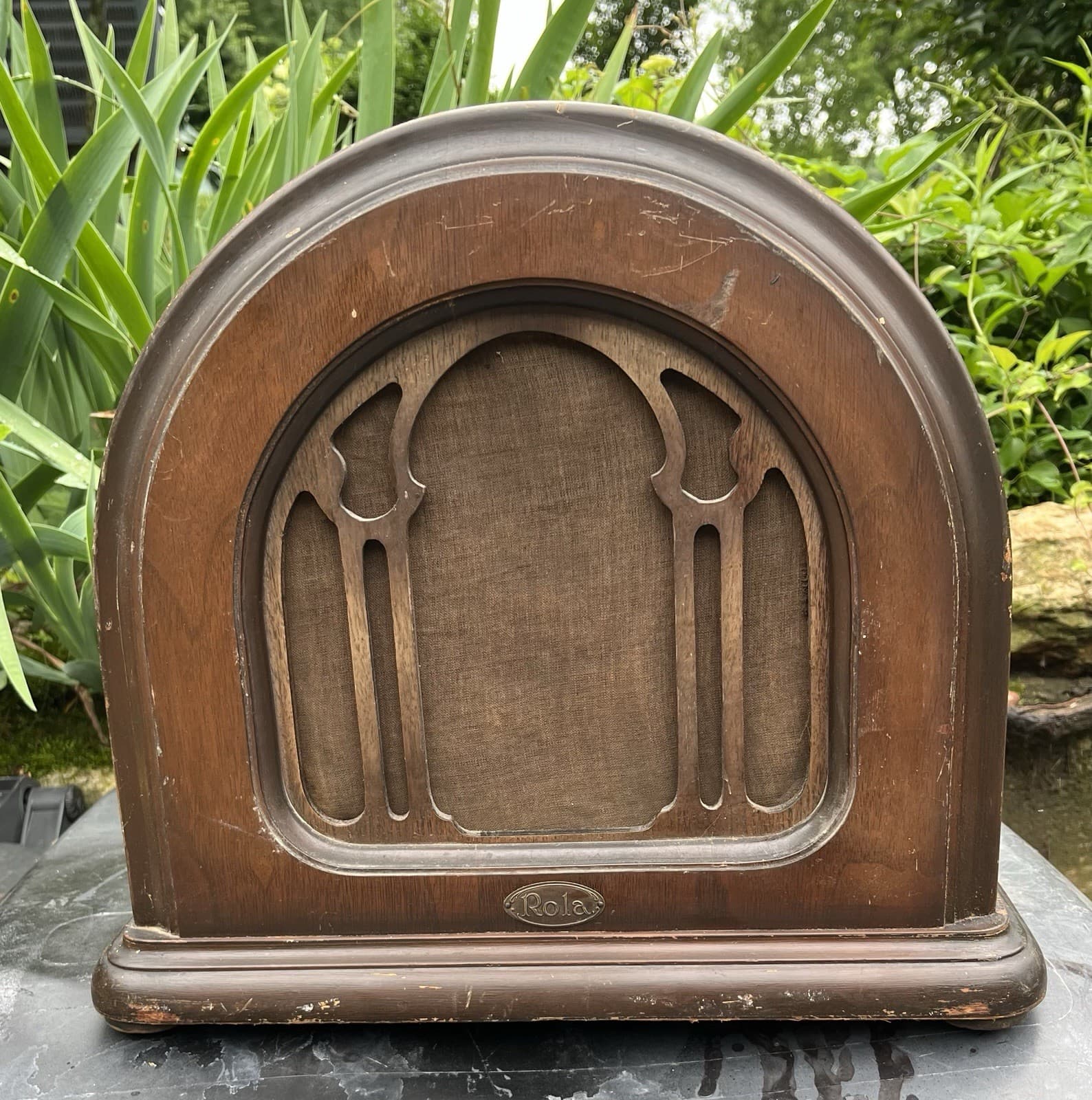 Rola Model 30 Electro Magnetic Dynamic 1929 Radio Loudspeaker, Cathedral Style