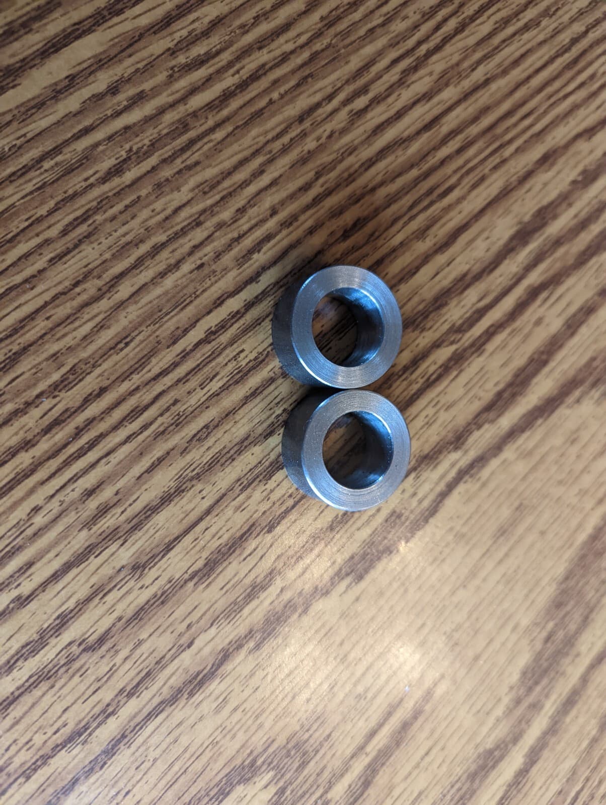 Flat Steel Spacers3/4 I.D.x .500 long, 1 1/4" OD. 2 pieces 2