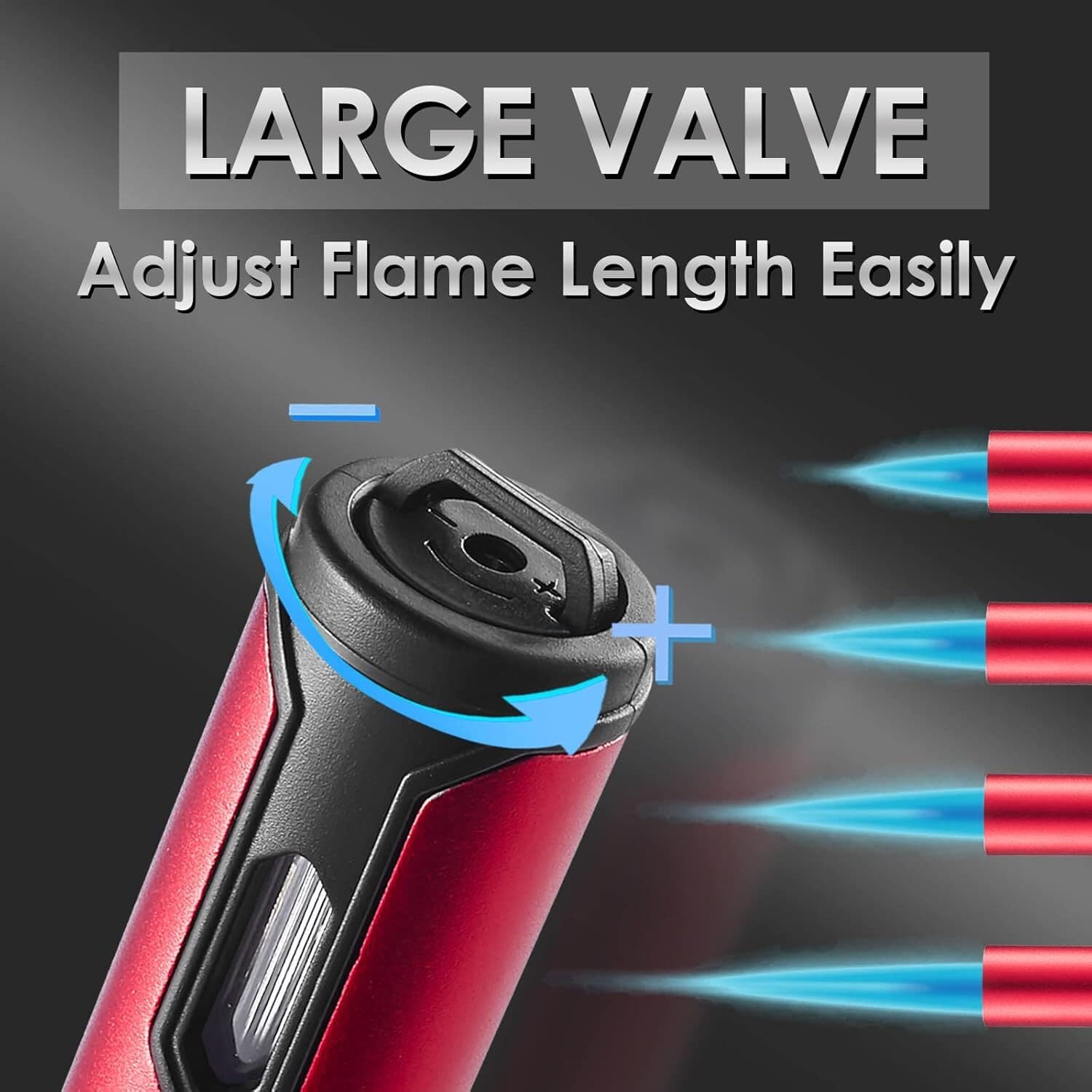 4 Pack Butane Torch Lighters 6-inch Refillable Pen Lighter Jet Flame Lighter 4