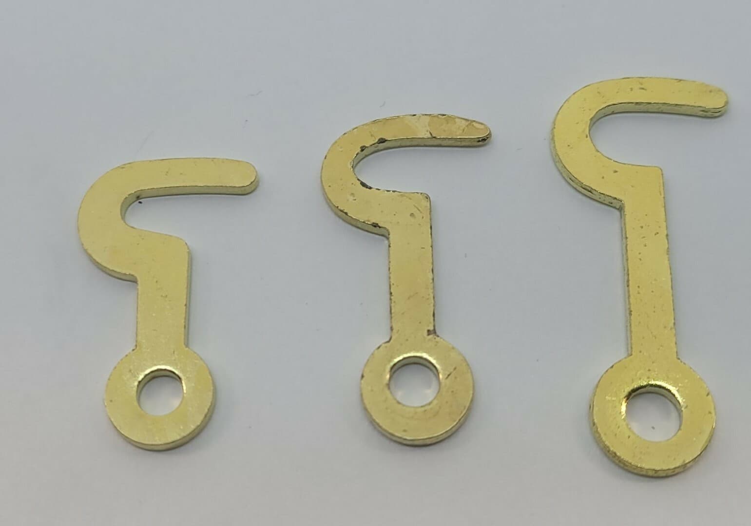 1" Inch Small Brass Plated Steel Hook catch Latch antique kitchen vintage retro 5