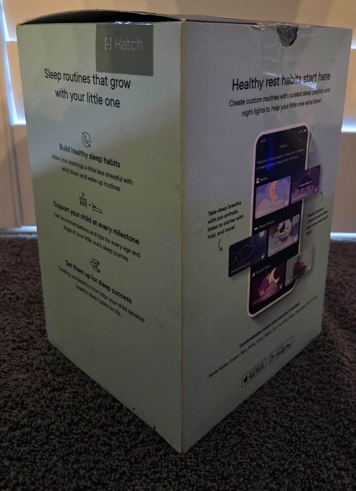 Hatch Rest Sound Machine 2nd Gen Smart Sleep White Noise Nightlight WiFi OpenBox 5