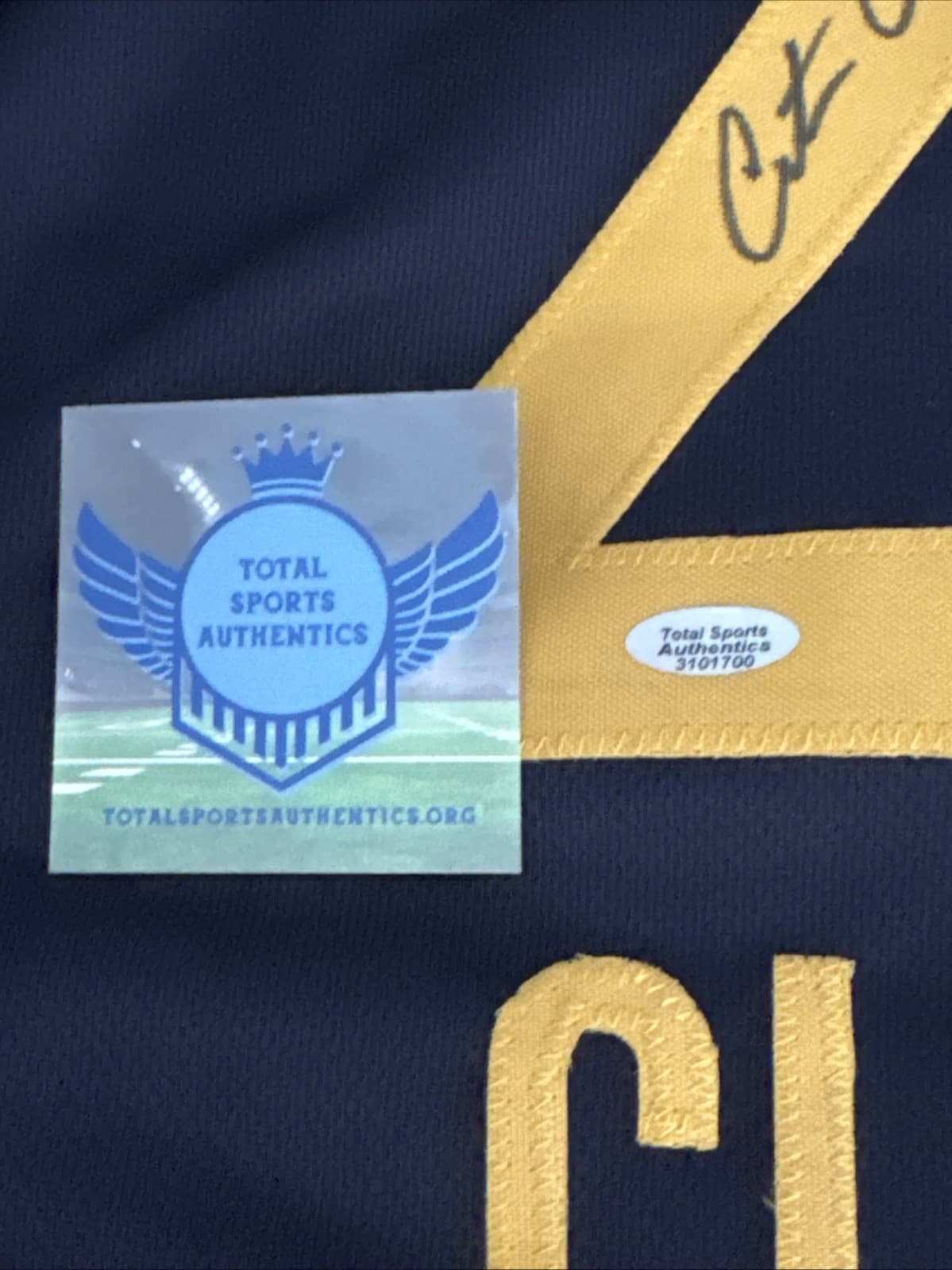 Caitlin Clark Signed Autographed Indiana Fever Custom Jersey TSA Authenticated 6