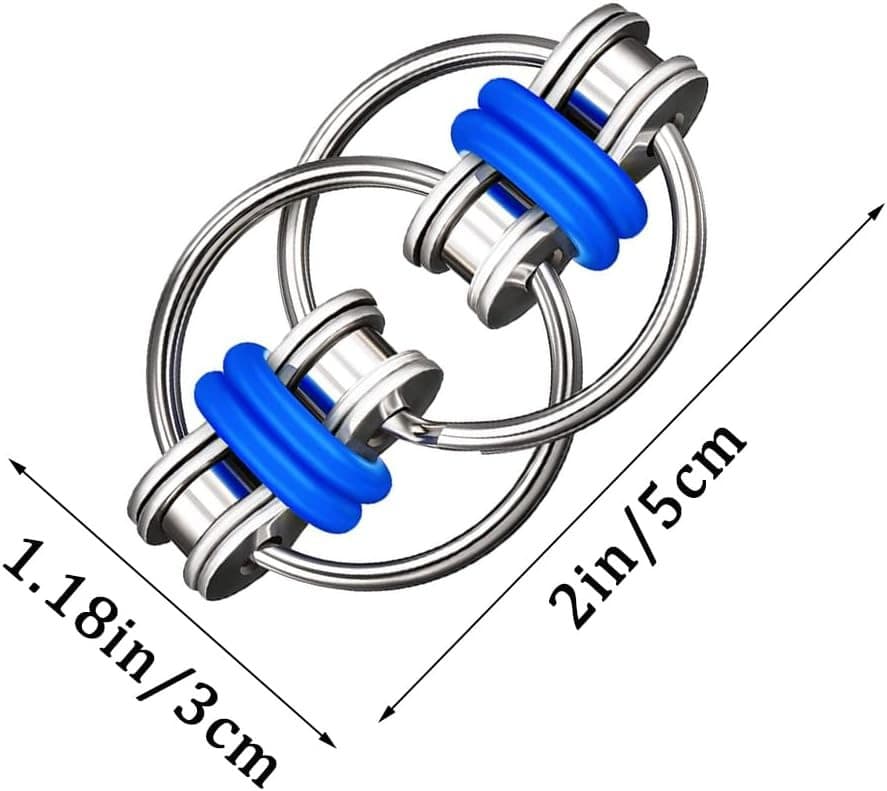 Fidget Toy Flippy Chain Stress Anxiety Relief ADHD and ADD, Anxiety...  6
