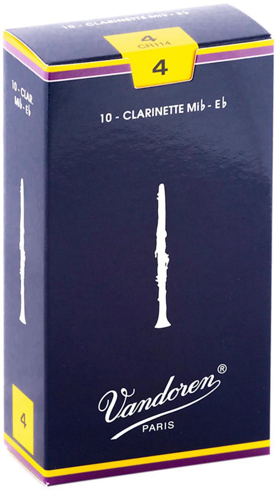 Vandoren Traditional Eb Clarinet Reeds Strength 4 Box of 10 2