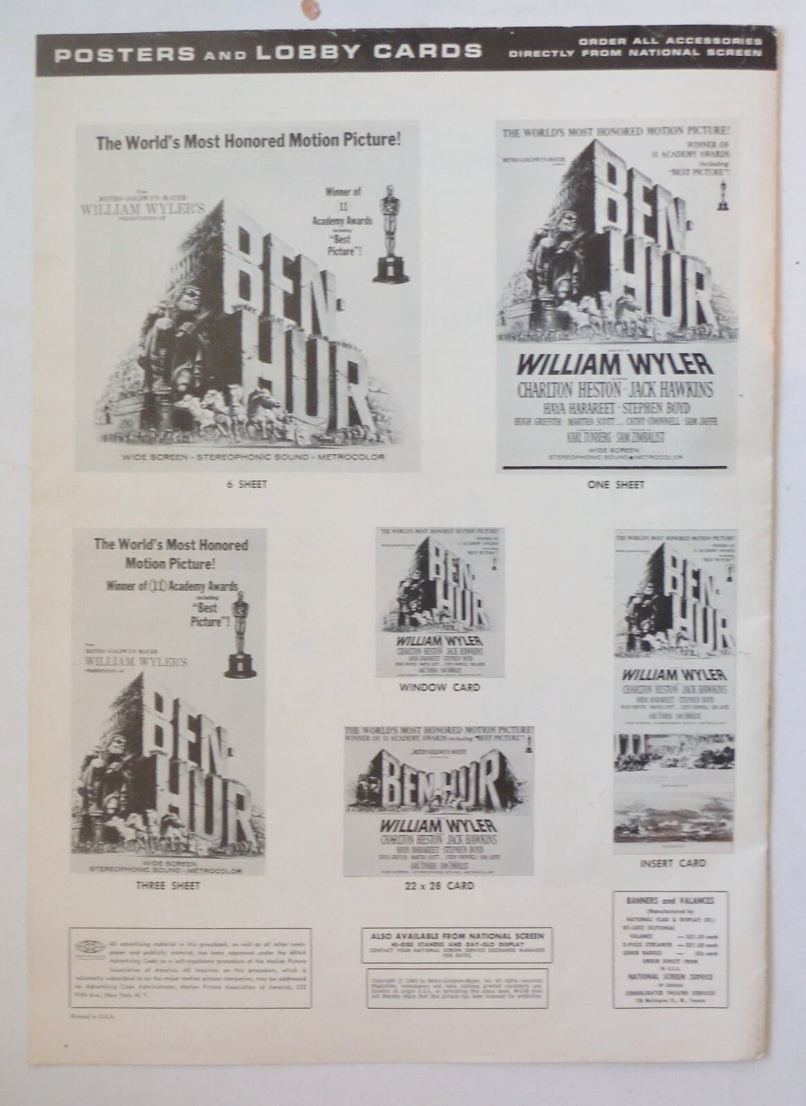 Vintage Ben Hur Charlton Heston Signed Exhibitor's Campaign Book 1959 J6266 5