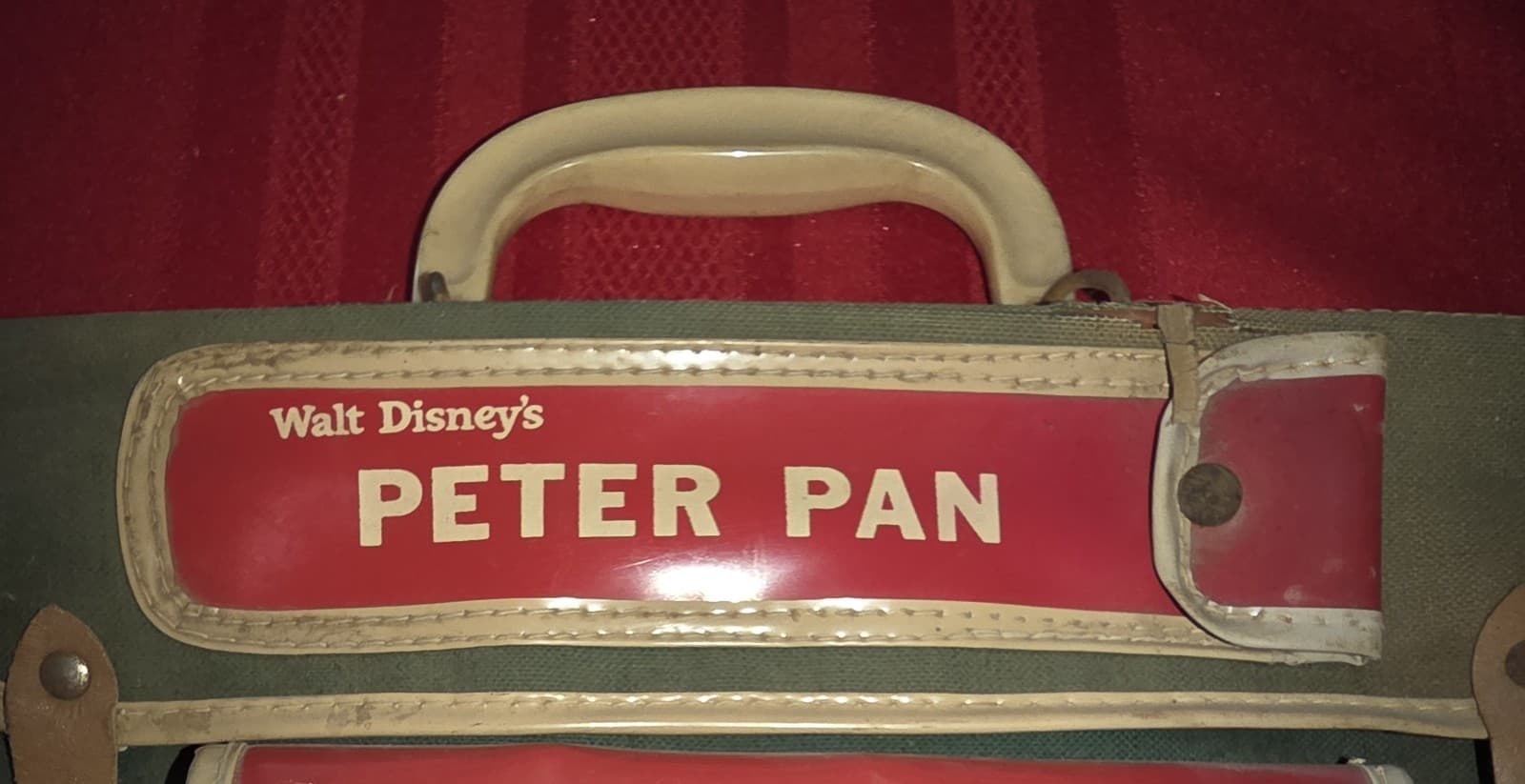 Vintage Disneyland Peter Pan book bag satchel Walt Disney Productions 3
