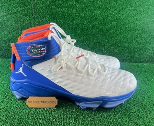 Air Jordan Force Savage Pro 2 Shark 'Florida Gators' Cleats PE CV1666-102 Sz 15