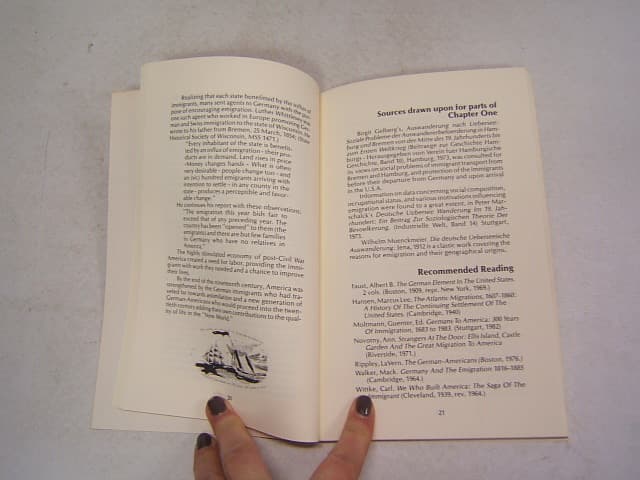 German Immigration to America in the Nineteenth Century 1985 Maralyn Wellauer 6