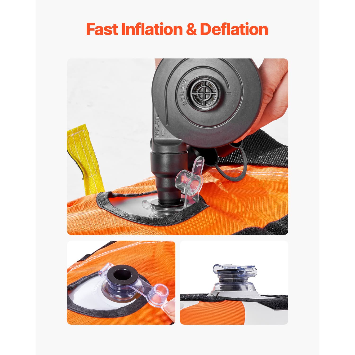 Towable Tube for Boating 1-4 Riders Boating Tubes Towable Water Sport 4