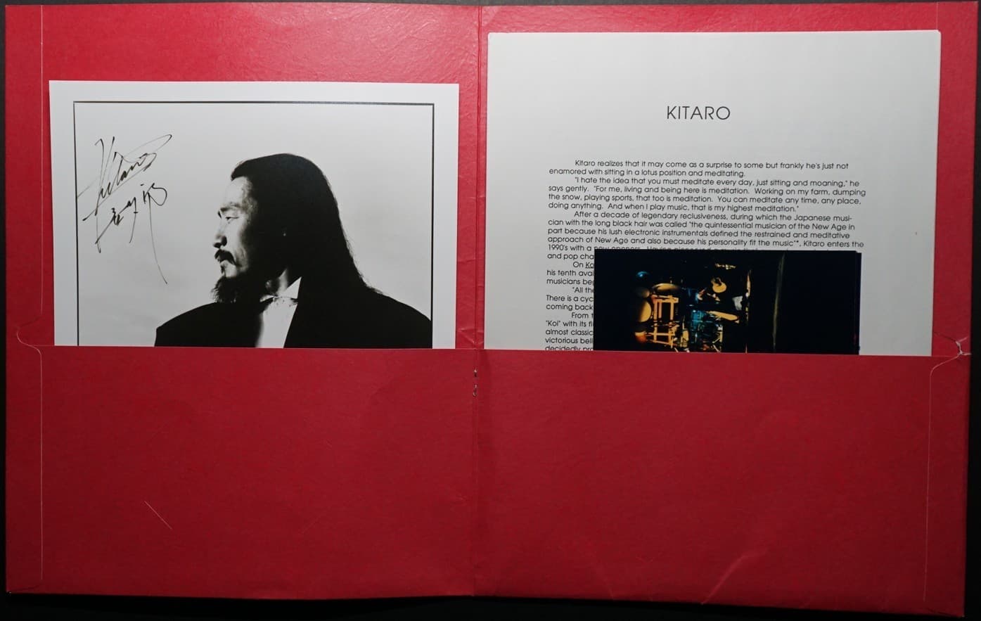 KITARO - Press Kit + 1990 KOJIKI Tour Concert (Program + Handout + Ticket Stubs) 3