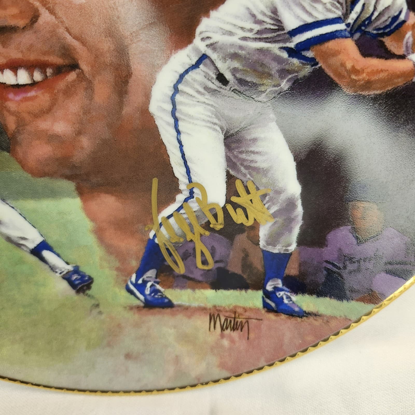 GEORGE BRETT KC ROYALS KANSAS CITY Gartlan Signed Plate Limited ED Auto BASEBALL 4