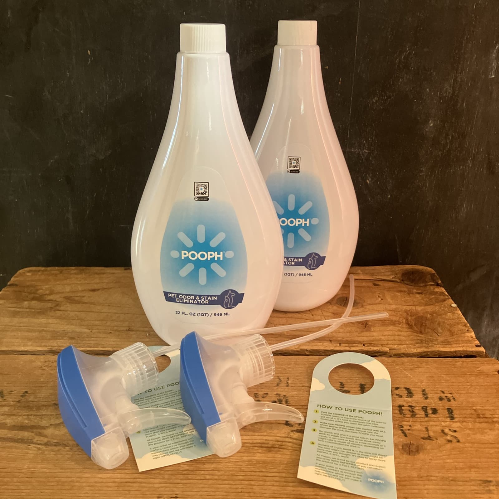 2X Pooph Pet Odor Eliminator Freshener Spray 32 fl oz (64oz Total) For Dogs Cats 6