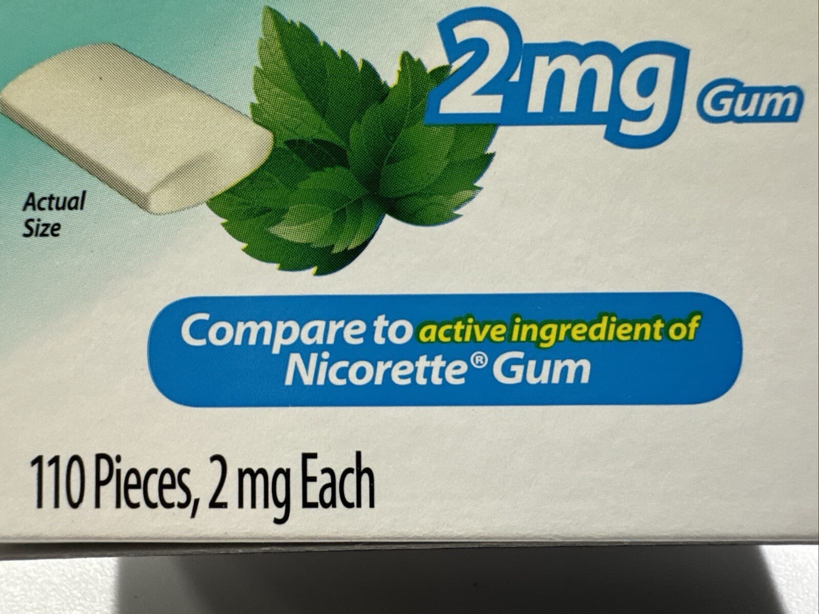 4x GoodSense Nicotine Gum•2 mg•110 pcs/ea.•Artic Mint *Exp.04/25 Like Nicorette! 4