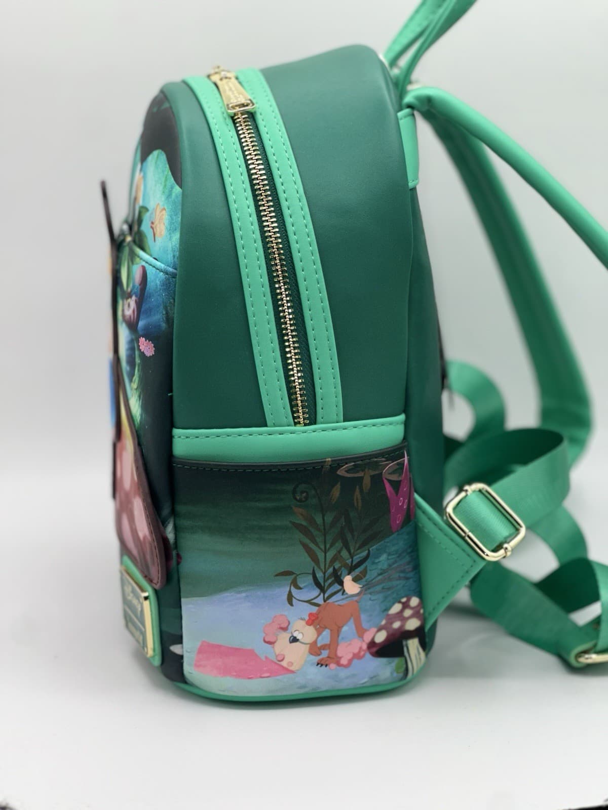 Loungefly Disney Alice in Wonderland on Mushroom Mini Backpack NWT 2