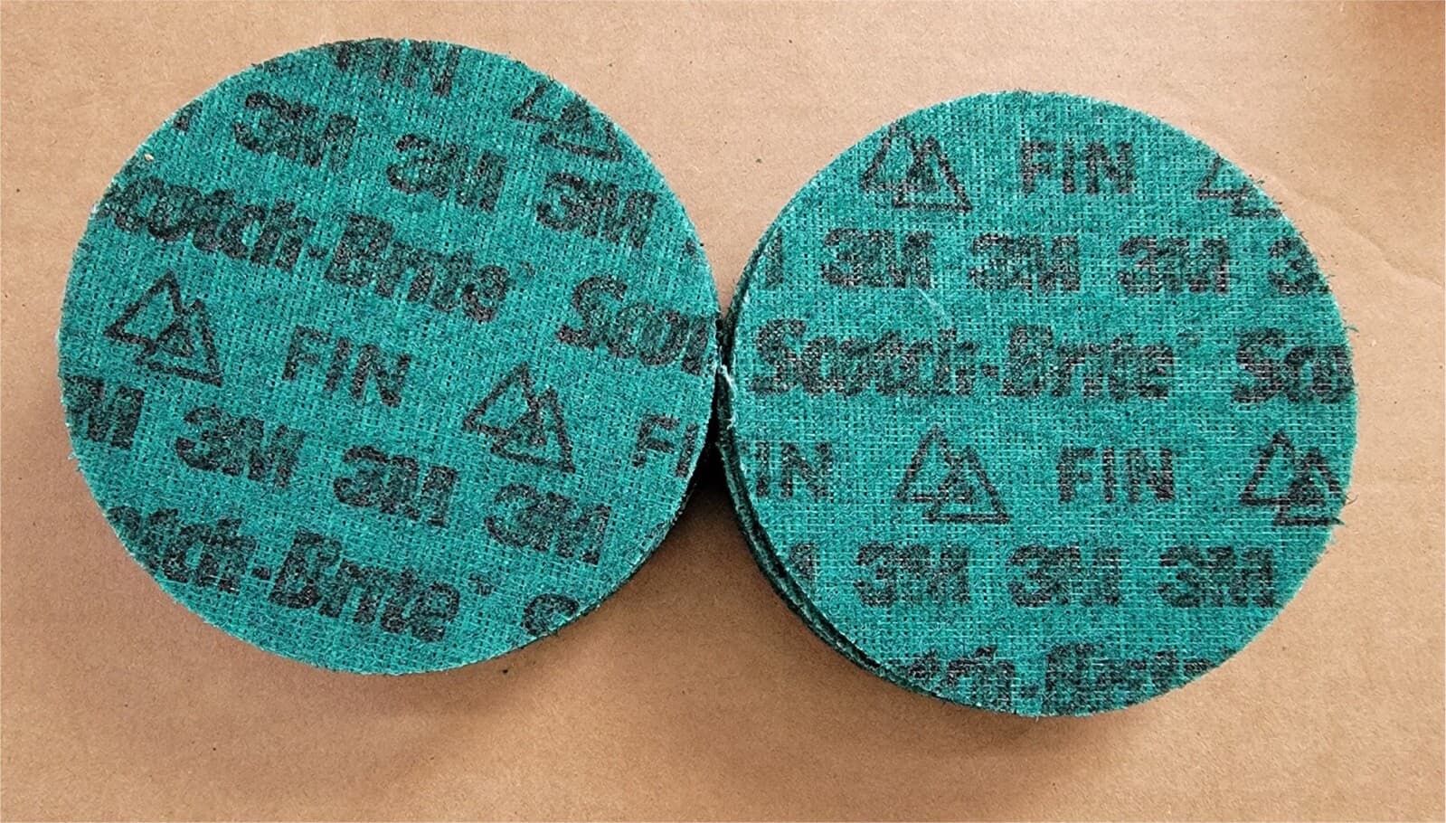 (10) Scotch-Brite 5” Precision Surface Conditioning Disc Hook & Loop Fine Green 2