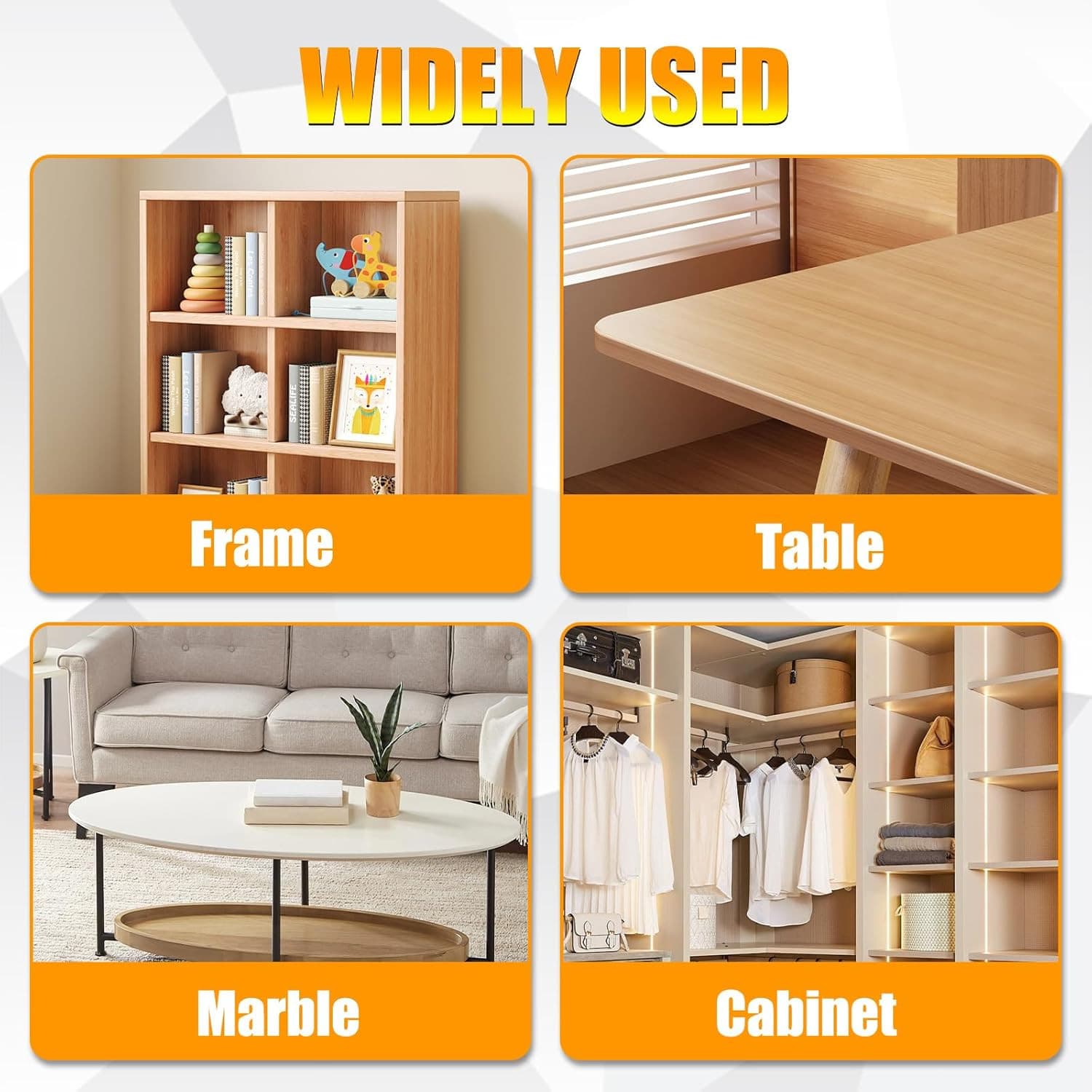 U-Shape Flexible Edge Protector Banding, 0.8" x 20ft Self Adhesive Veneer Edg... 5