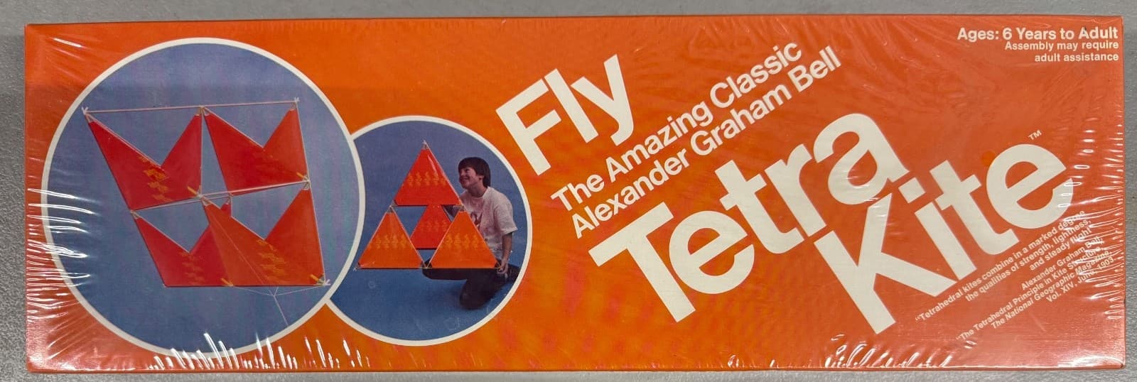 SEALED Vintage TETRA KITE  Alexander Graham Bell 1974 Synestructics Tetrakite