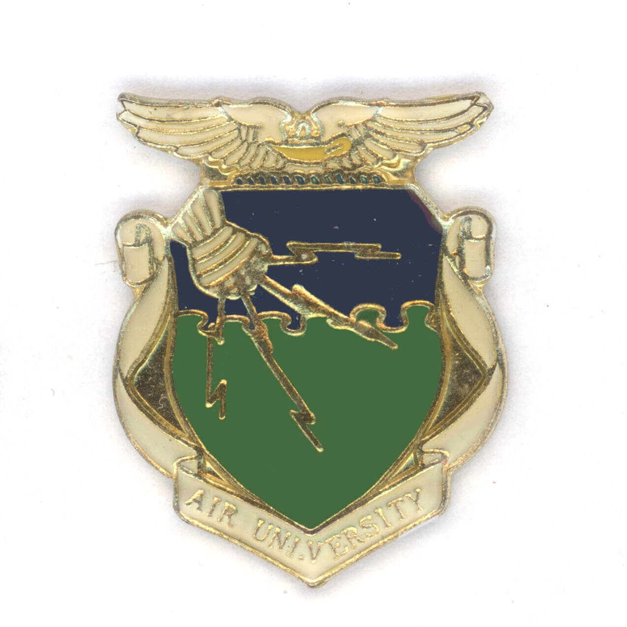 Air University 1-Lapel Pin - Metal Base  - About 15/16" in height