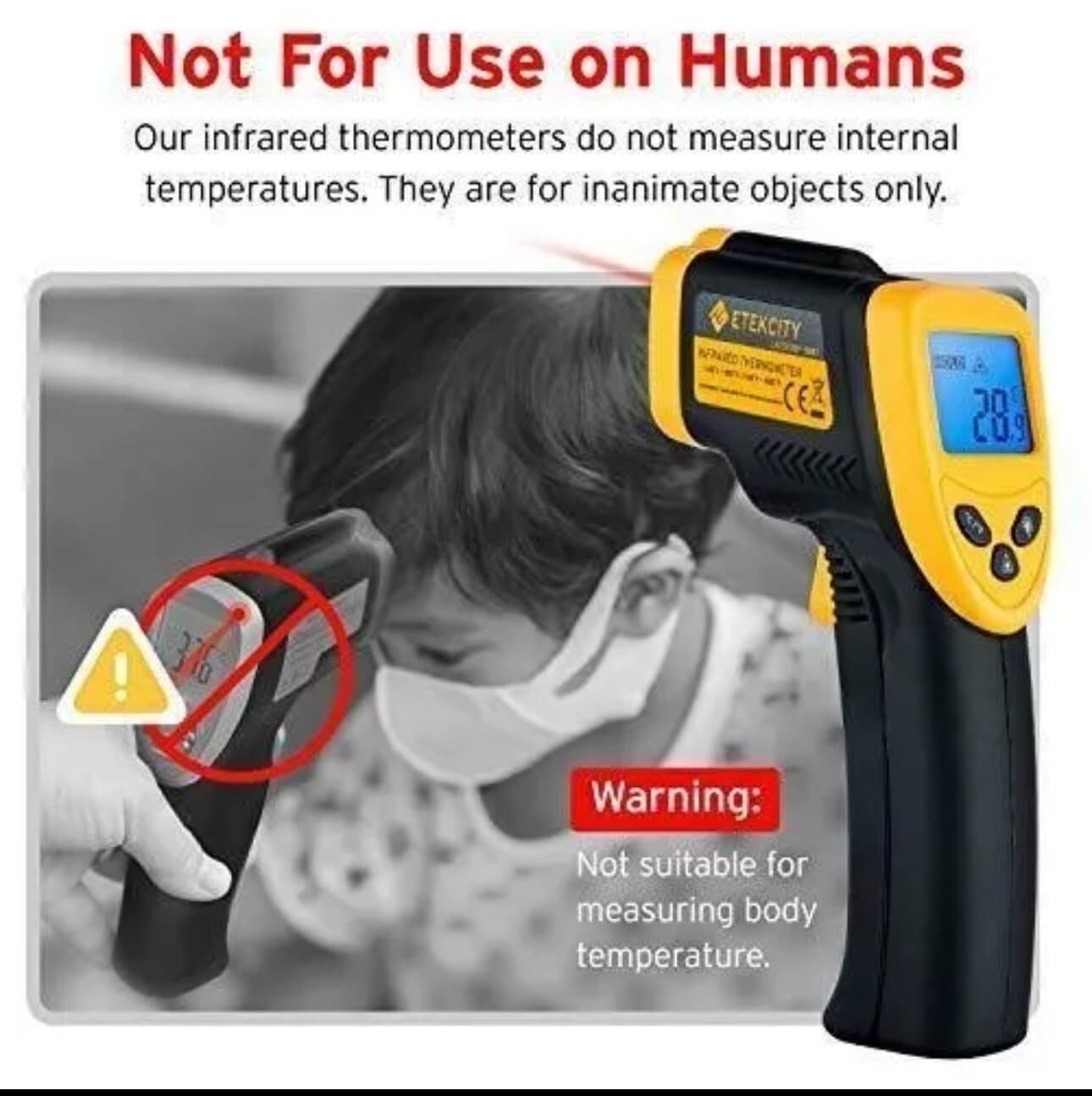 Etekcity Lasergrip 1080 Non-Contact Digital Laser Infrared Thermometer 3
