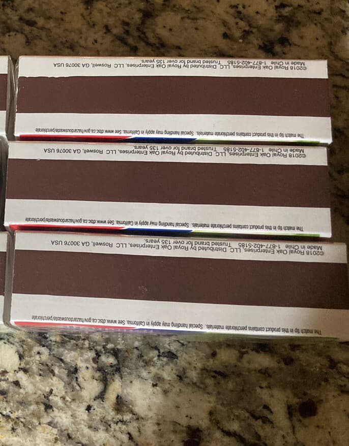 (3 boxes) (300 per box)Vintage Diamond Strike Anywhere Matches 6