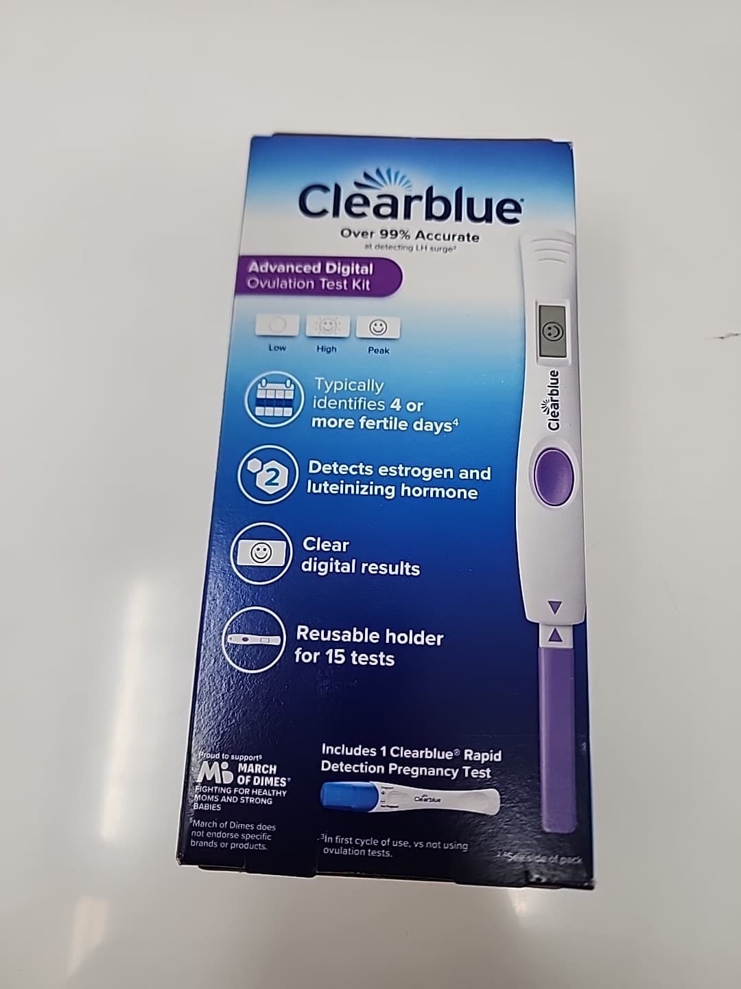 Clearblue Advanced Digital Ovulation & 1 Pregnancy Test Kit 16 Tests Exp 2027 4