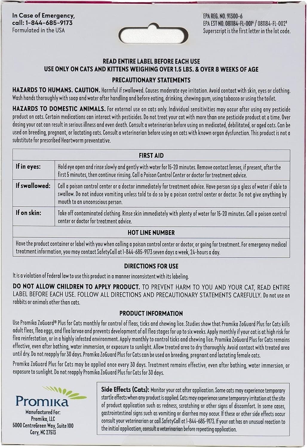 ZoGuard Preventative Treatment for Cats ☑️3-Month Supply 5