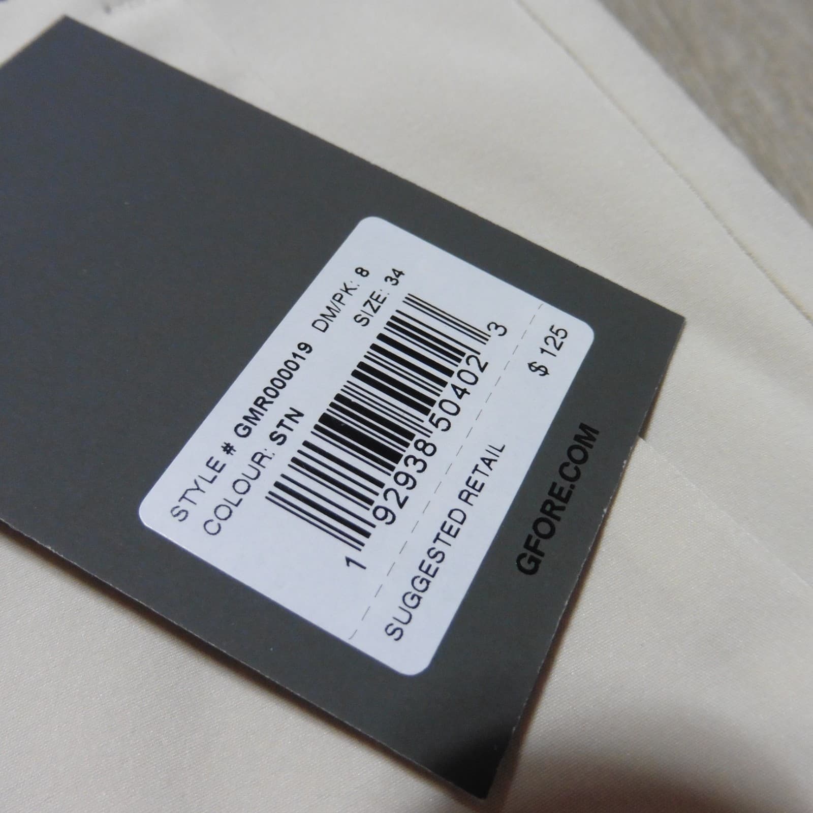 G/FORE Mens 34 SHORTS MAVERICK STONE 4-WAY STRETCH 8" PERFORMANCE GOLF GMR000019 5