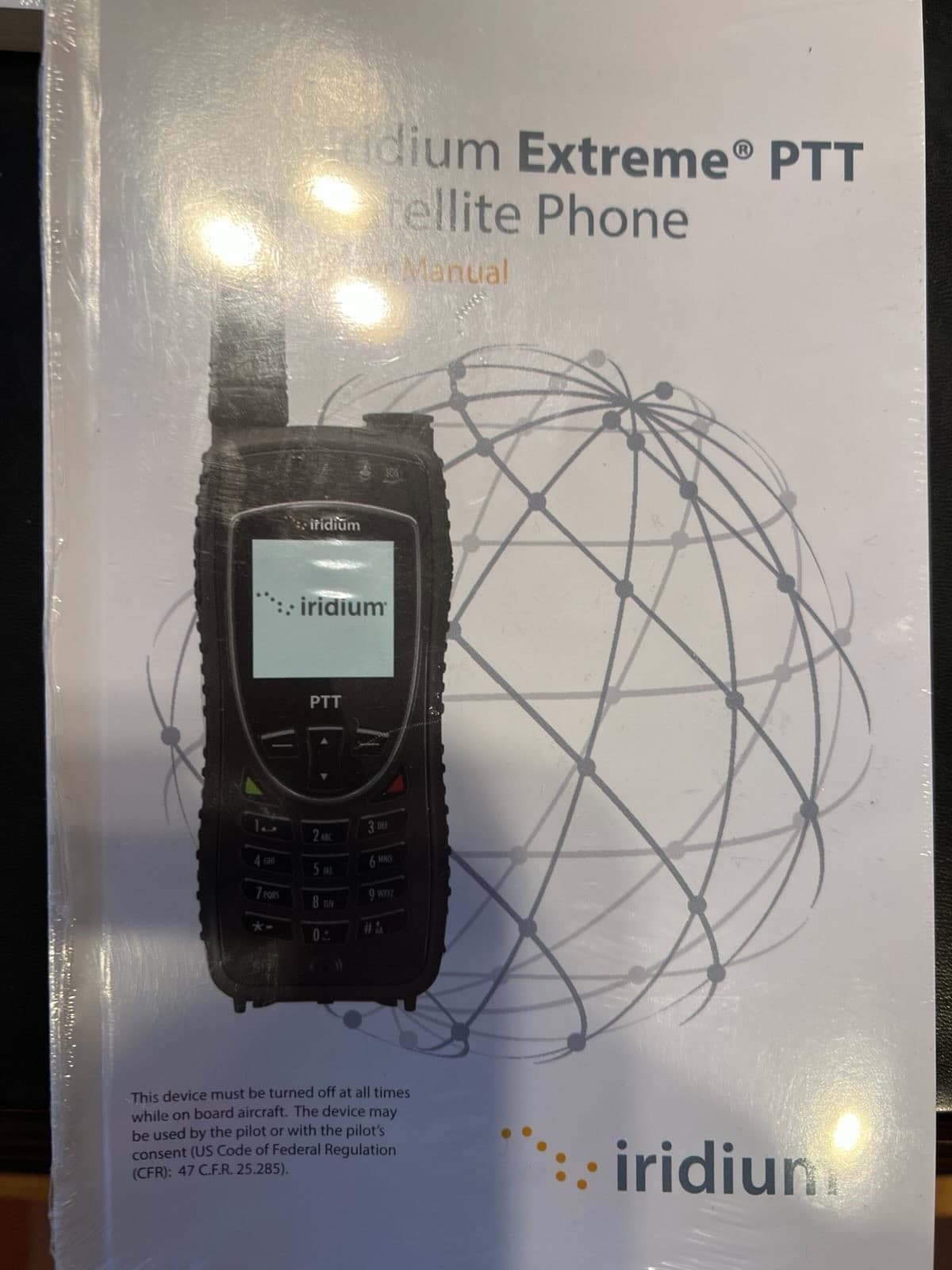 Iridium 9575 PTT Push To Talk Satellite phone User Manual Sealed New 2