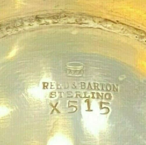 925 Sterling Silver150gr Reed & Barton X515 set -Sauce Boat and Underplate  4
