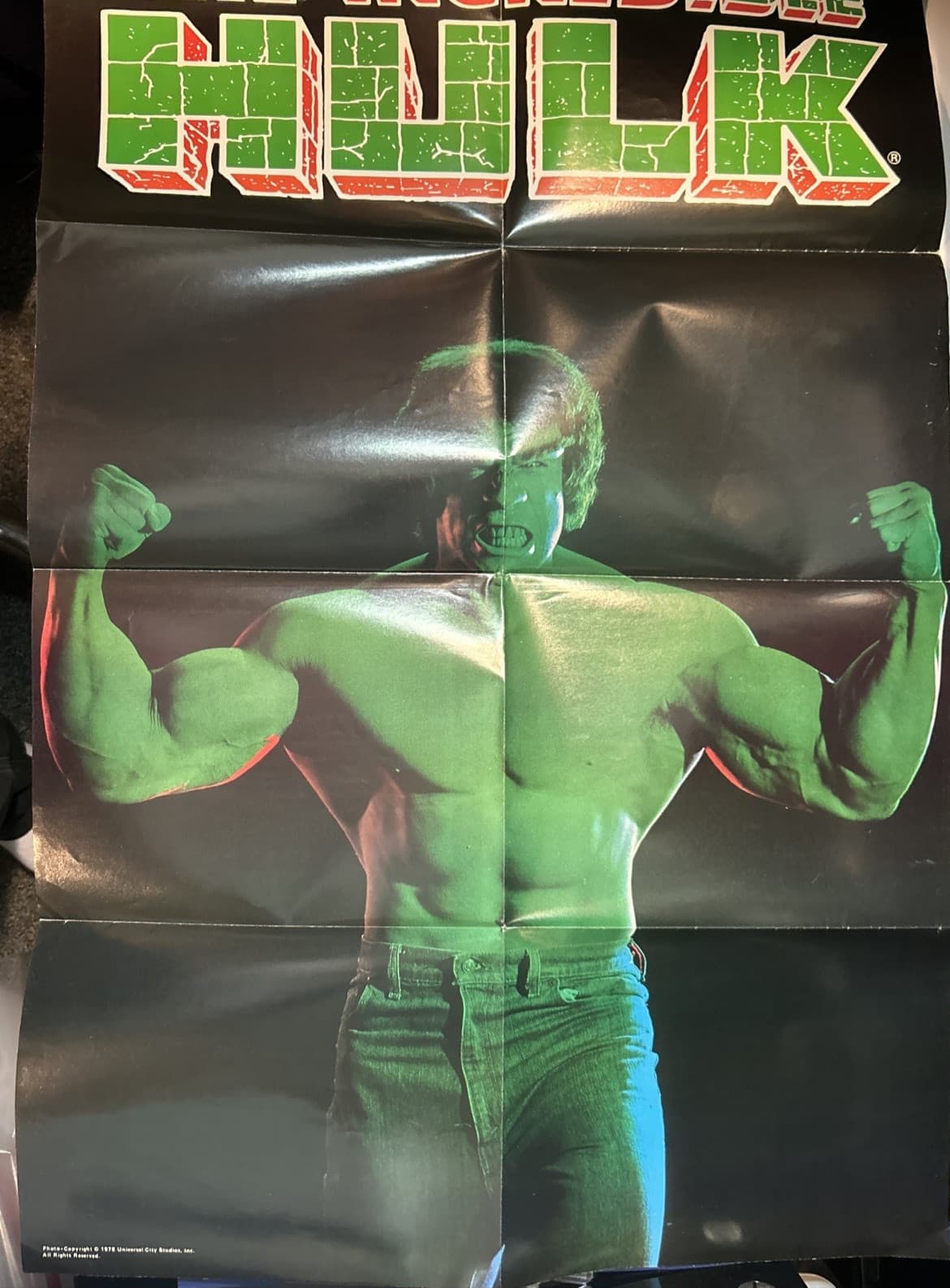 Stan Lee Presents Incredible Hulk Poster Magazine 1978 Marvel TV Fold-Out 6