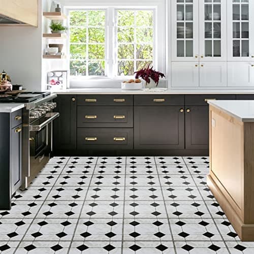 Peel and Stick Floor Tile, Waterproof and Durable Vinyl 10pcs green marble 6