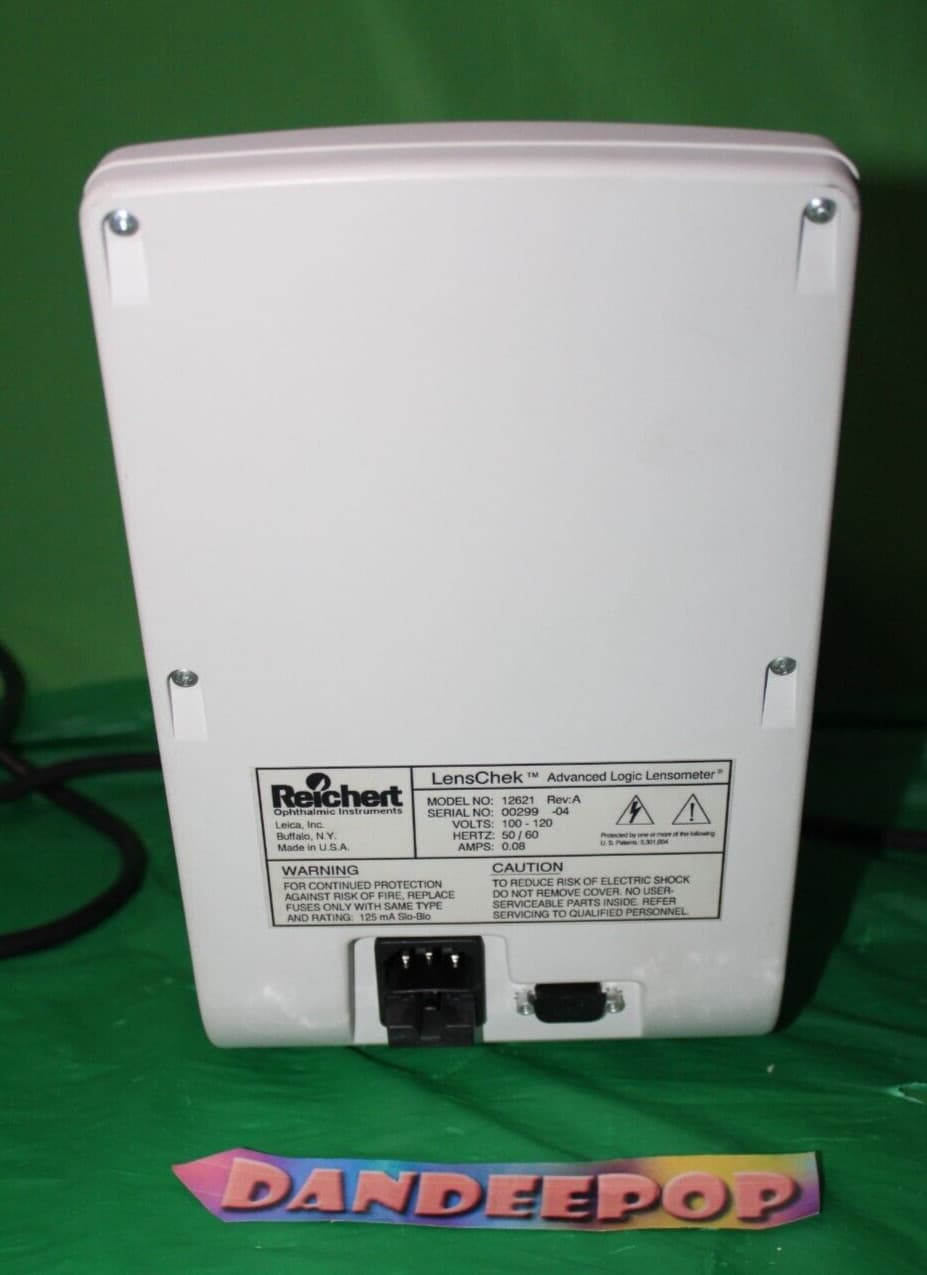 Reichert LensChek Advanced Logic Lensometer Ophthalmic Model 12621 Rev A 4