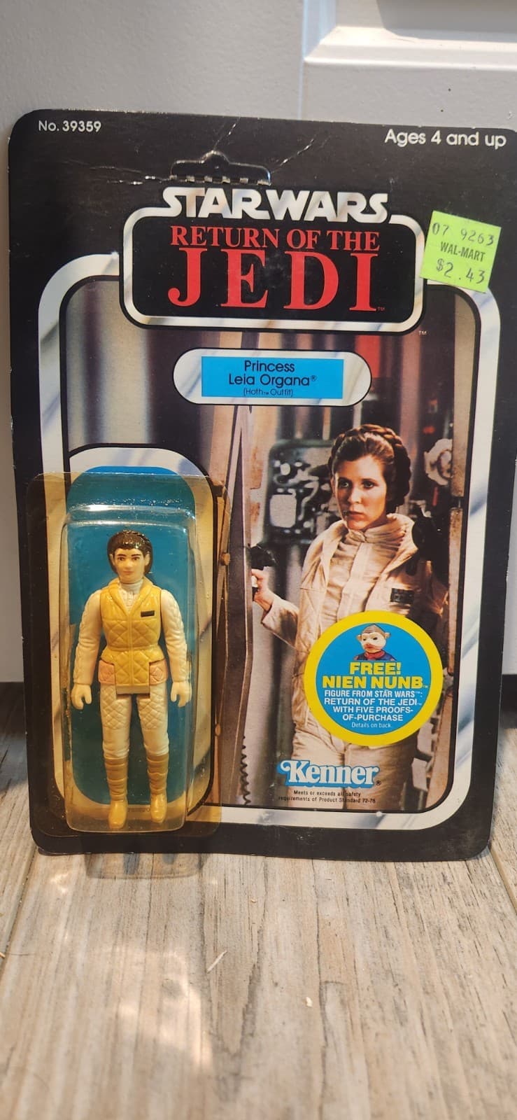 Star Wars ESB Princess Leia Organa Hoth Outfit 48 back 1982 Kenner action figure