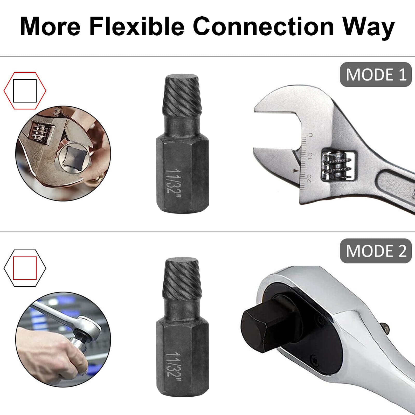 10Ps Screw Extractor Easy Out Drill Bits Kit Damaged Screw Bolt Stud Remover Set 5