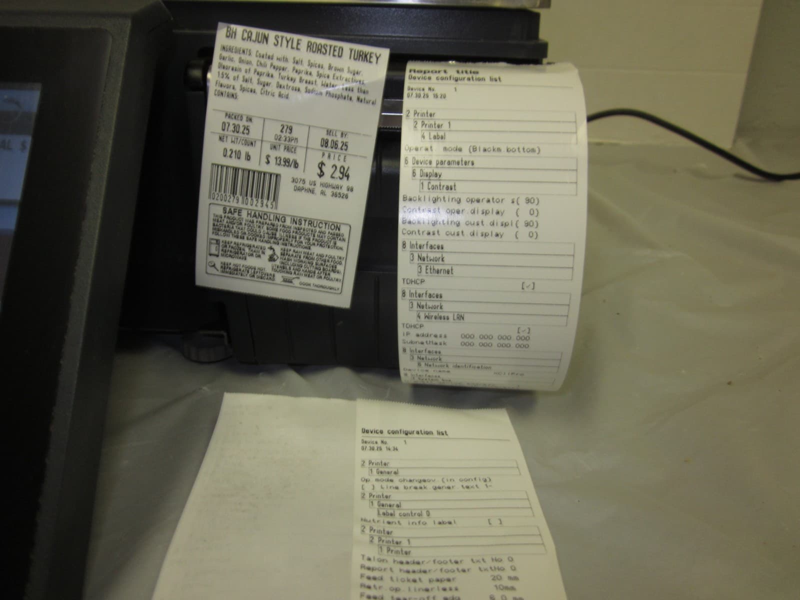 Bizerba XC 100 PRO 15-30 lb. Countertop Food Scale W/Printer - Tested & Working 5