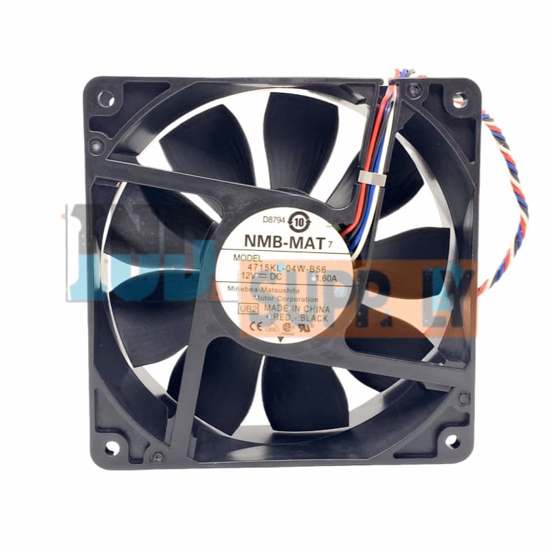 1pc new NMB 4715KL-04W-B56 12038 120x120x38mm DC 12V 1.30A 4-wire cooling fan