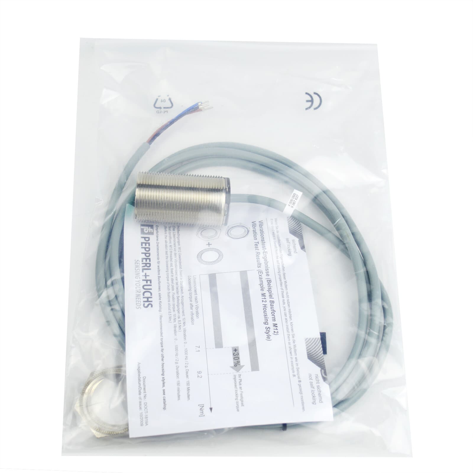 Pepperl+Fuchs  NBB10-30GM50-E2 Inductive Sensor PNP New✦Kd 4