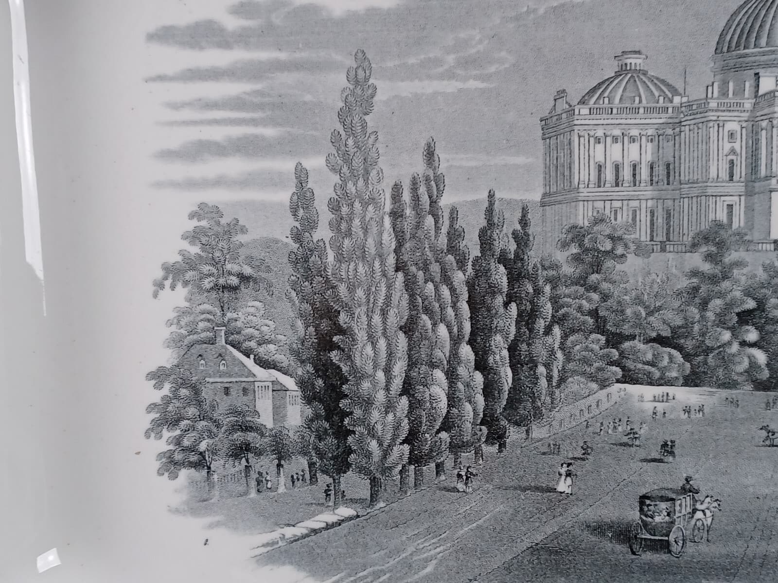 William Ridgway View of the Capitol at Washington 19 Inch Platter AS IS 5