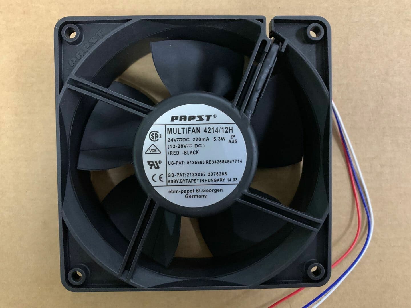 MULTIFAN 4214/12H 24V 5.3W 12038 three-wire axial fan 2