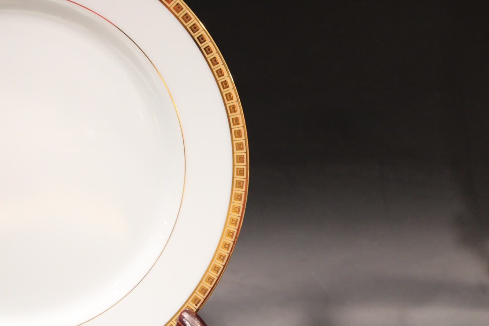 Bernardaud Athena Gold 4 Salad Plates 8 3/8" 3