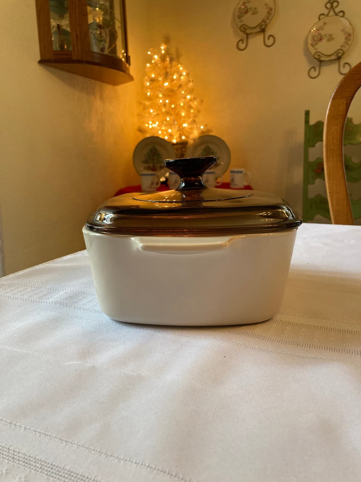 Corning Ware Abundance A-1.5-B Casserole Dish w/Pyrex Lid 8.75" x 6.9" x 4.4" 2