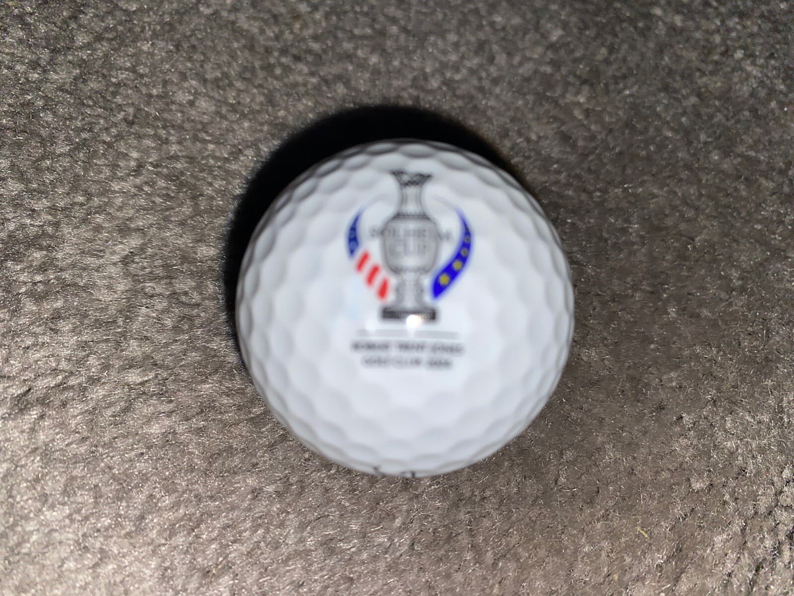 LPGA TEAM USA ROSE ZHANG SIGNED 2024 SOLHEIM CUP LOGO GOLF BALL COA 2