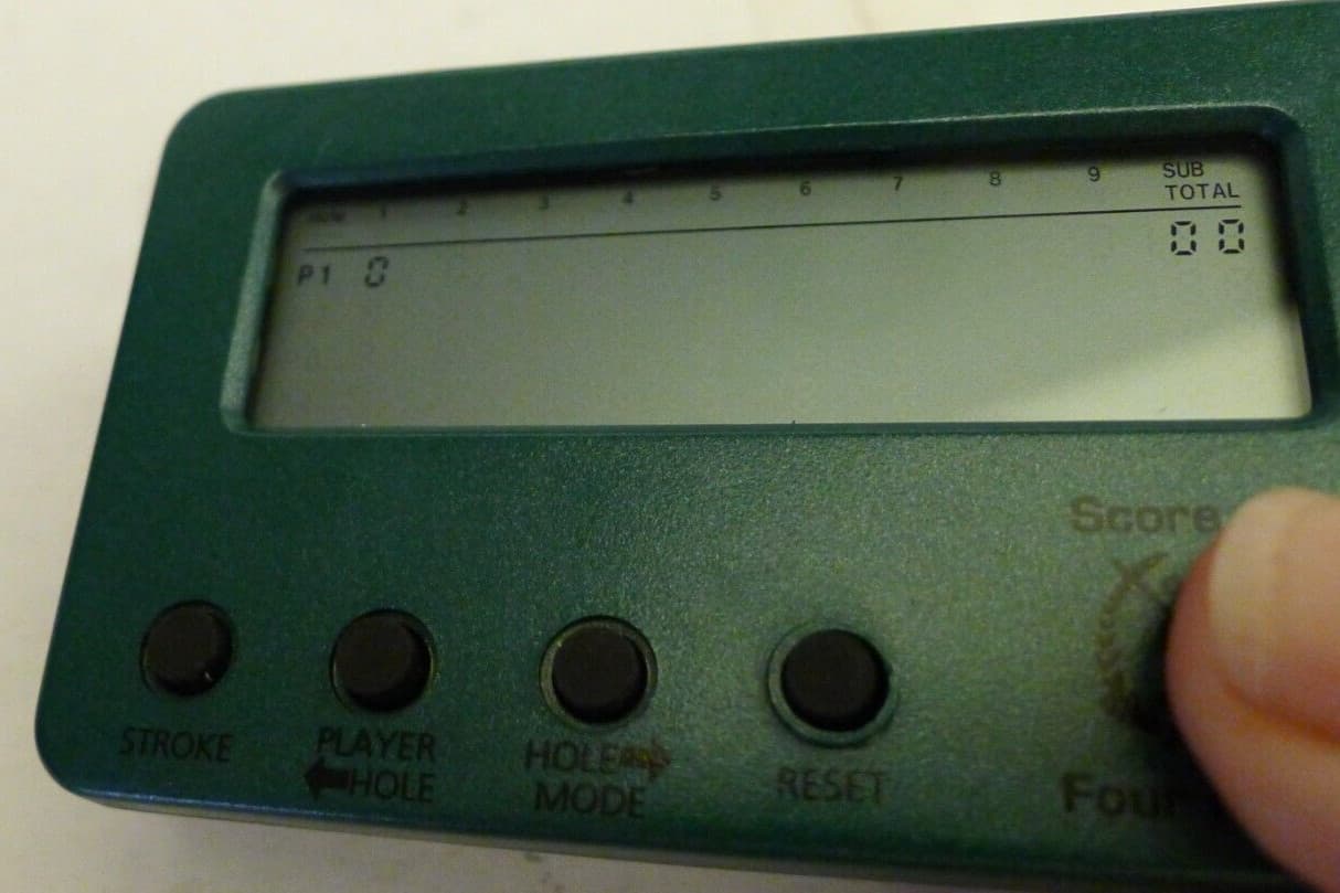 Claybrooke 4-Player Digital Golf ScoreCard 40404 +Box & Manual from 2000 -TESTED 2