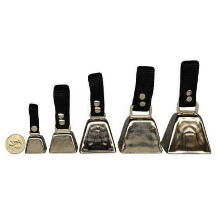 Warner Sporting Dog Pet Collar Cow Bell with leather loop